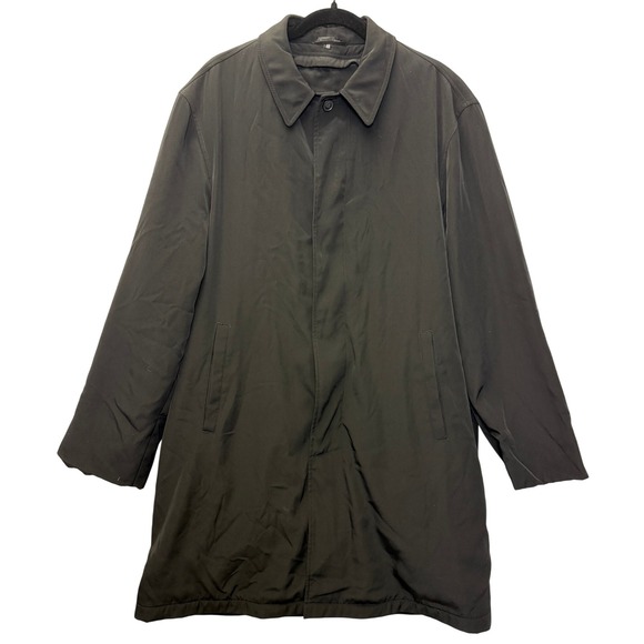 Calvin Klein Other - Calvin Klein Men's Black Overcoat Trench Raincoat Size 40R |‎ Classic Outerwear